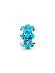 Turquoise-colored Ocean Charm - Sterling silver