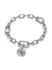 Infinity Snake Medallion Charm - Sterling silver