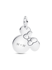 Disney Minnie Mouse Engravable Dangle Charm - Sterling silver