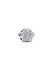 Textured Paw Mini Charm - Sterling silver