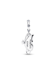 Winged Dangle Charm - Sterling silver