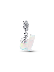 Polar Bear Mother & Cub Dangle Charm - Sterling silver