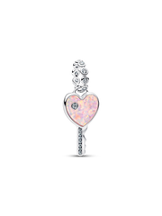 Heart Key & Padlock Necklace Set