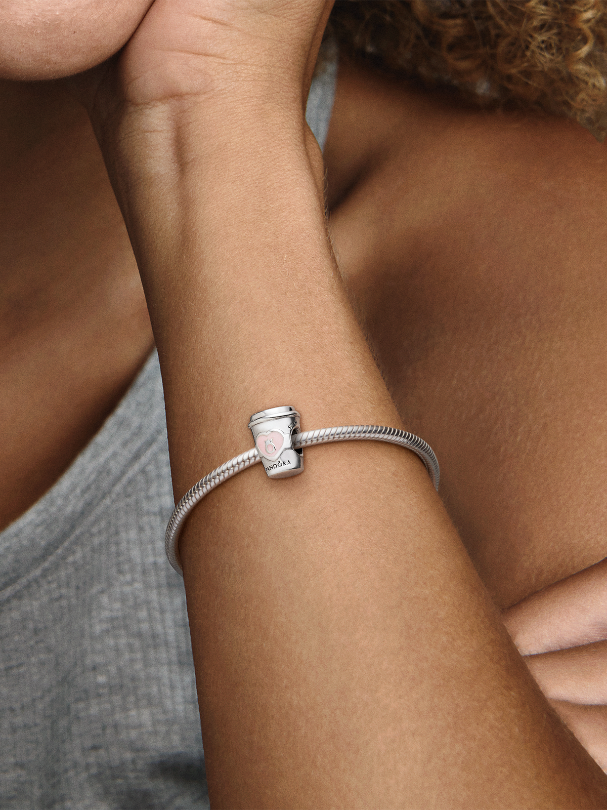 Take a Break Coffee Cup Charm - Sterling silver