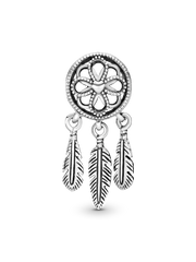 Spiritual Dreamcatcher Charm - Sterling silver