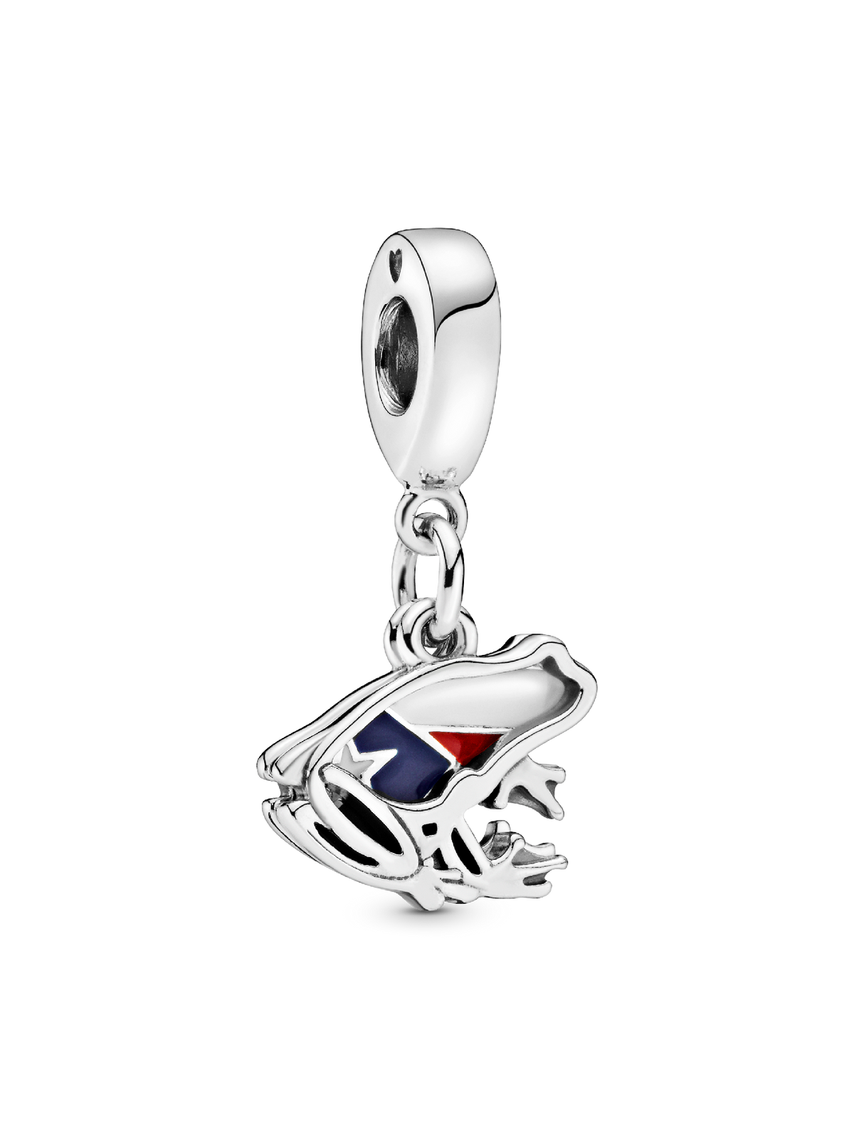 Puerto Rico Frog Dangle Charm - Sterling silver