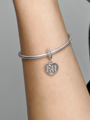 60th Celebration Dangle Charm - Sterling silver