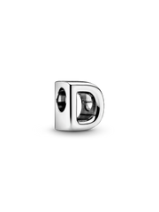 Letter D Alphabet Charm - Sterling silver