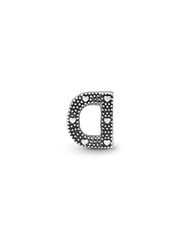 Letter D Alphabet Charm - Sterling silver