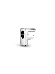 Letter F Alphabet Charm - Sterling silver
