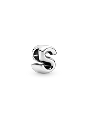 Letter S Alphabet Charm - Sterling silver