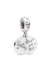 Forever Sisters Dangle Charm - Sterling silver