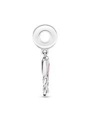 Happy Bday Balloon Dangle Charm - Sterling silver