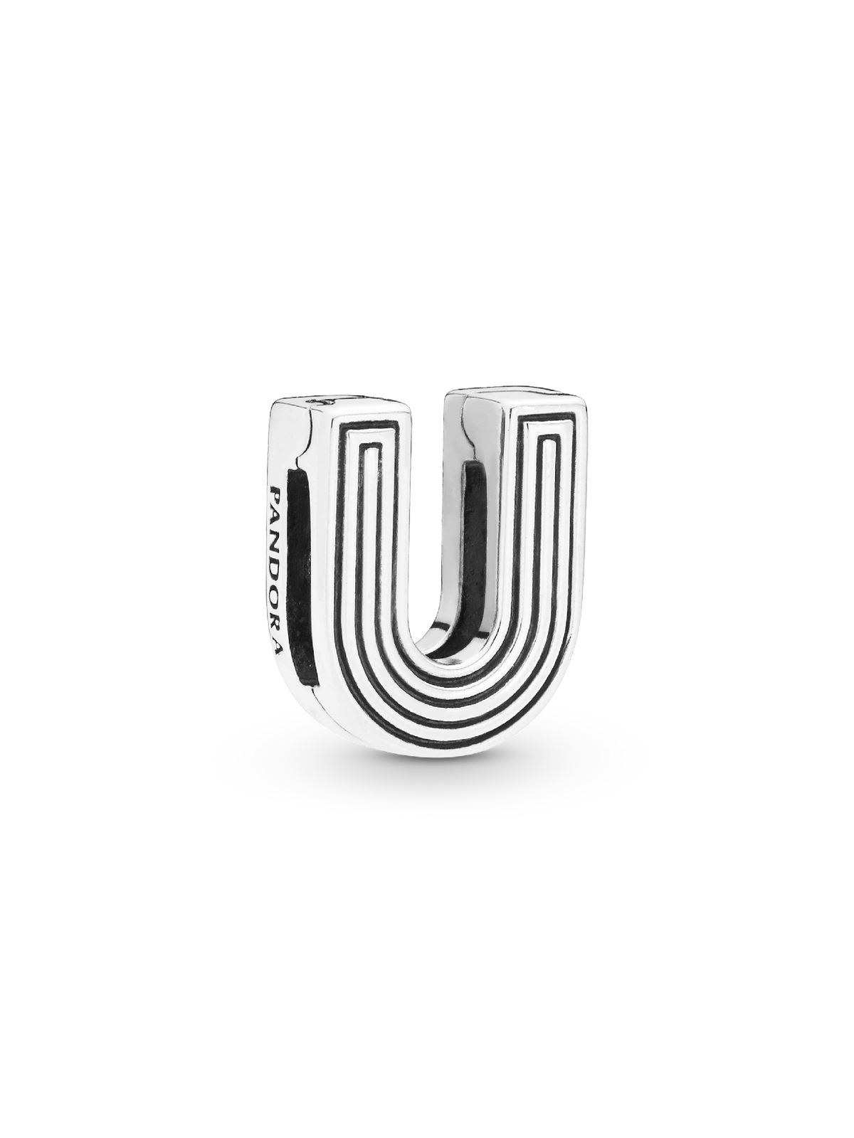 FINAL SALE - Pandora Reflexions™ Letter U Clip Charm - Sterling silver
