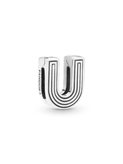 FINAL SALE - Pandora Reflexions™ Letter U Clip Charm - Sterling silver