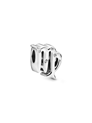 Sparkling Virgo Zodiac Charm - Sterling silver