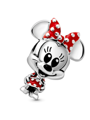 Disney Minnie Mouse Dotted Dress & Bow Charm - Sterling silver