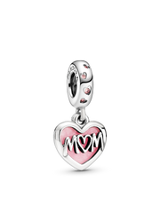 Script Heart Mom Necklace Set