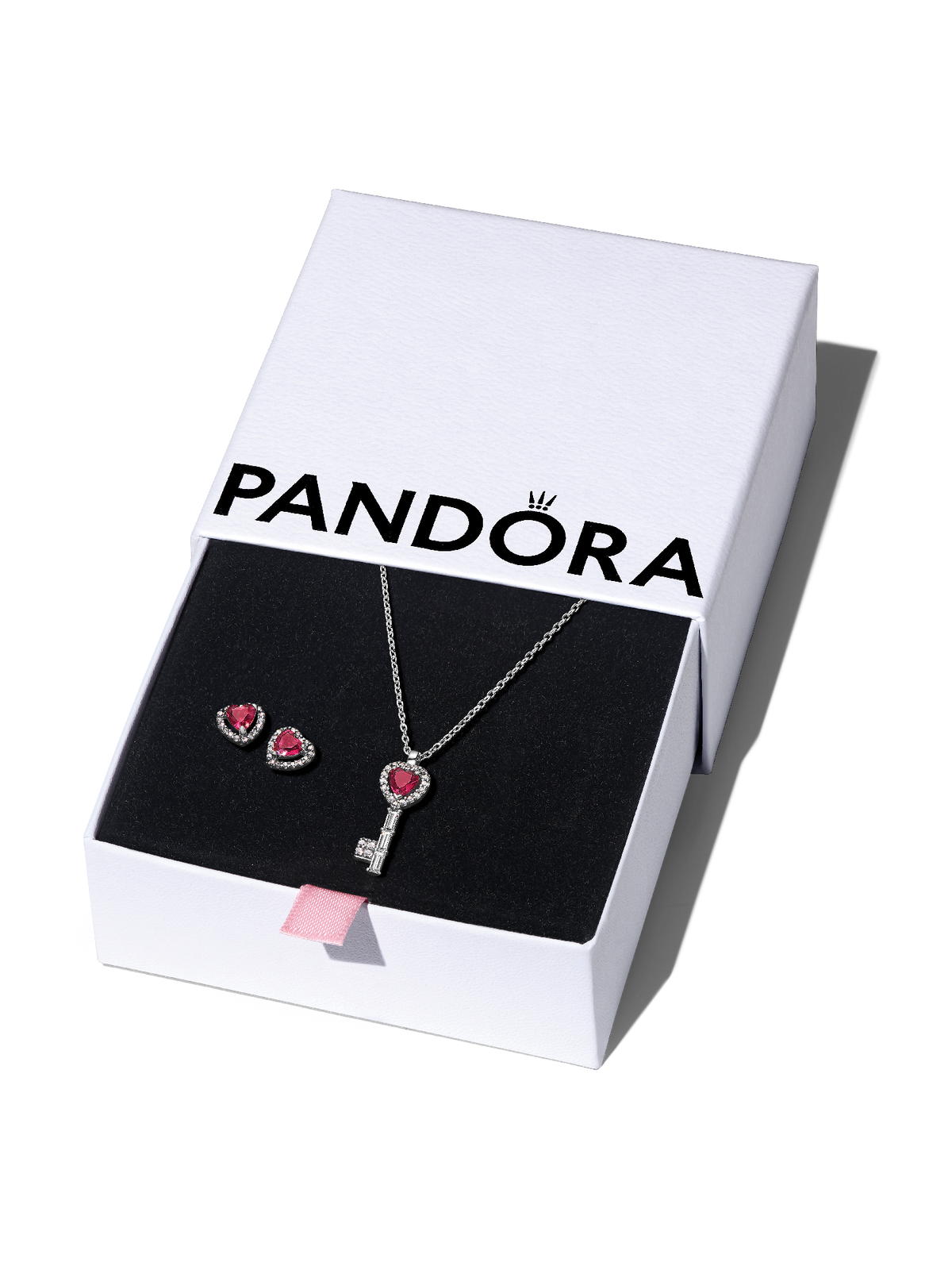 Elevated Heart Key Jewelry Gift Set - Sterling silver