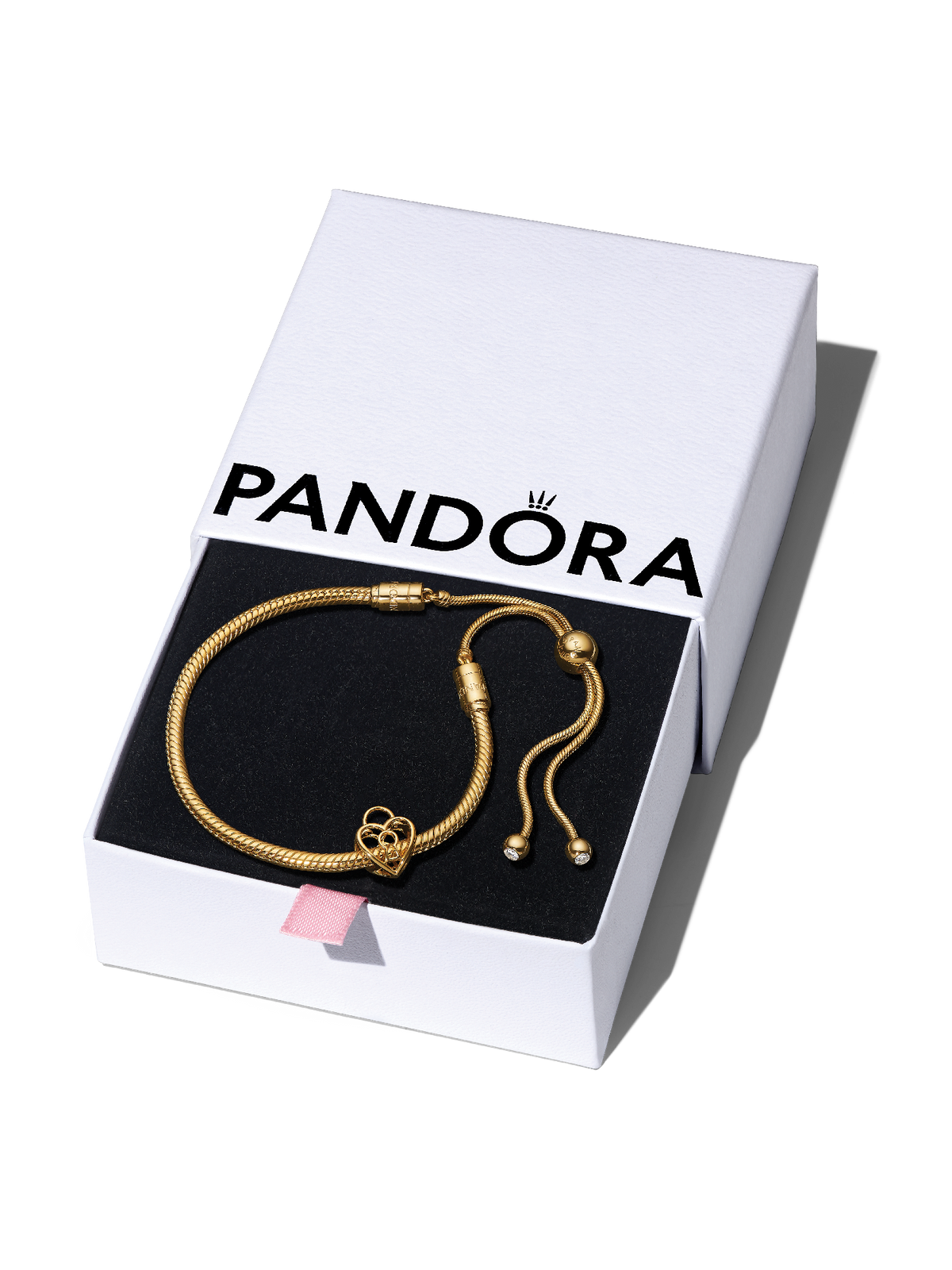Golden Padlock Bracelet Gift Set - 14k gold plating