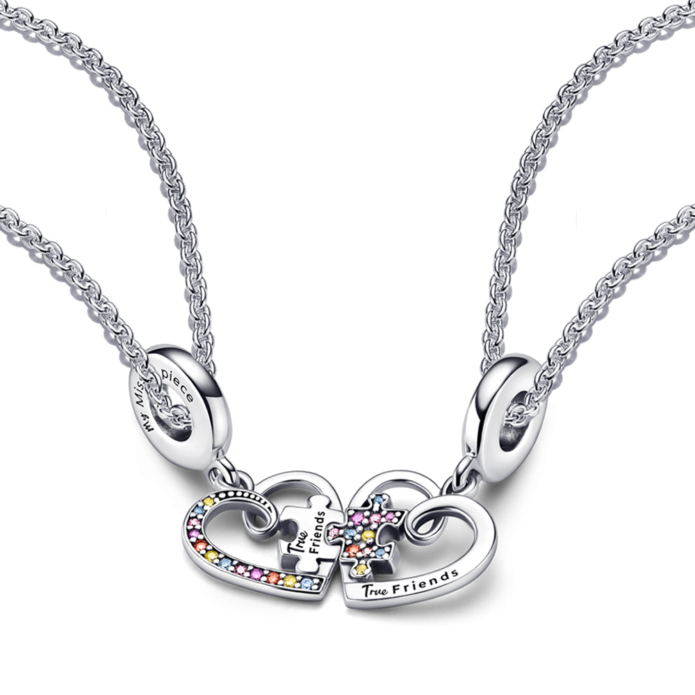 True Friends Splittable Friendship Necklace Set