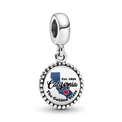 FINAL SALE - California State Map Dangle Charm