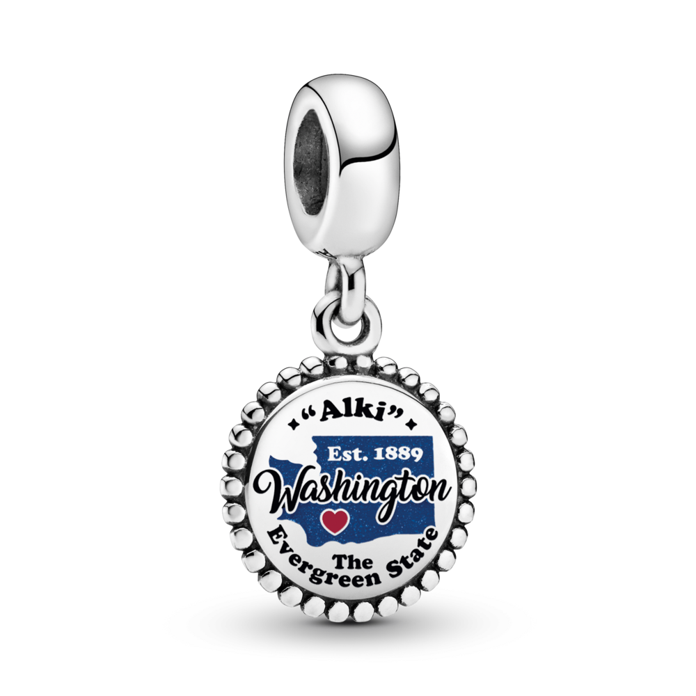 FINAL SALE - Washington Map Dangle Charm