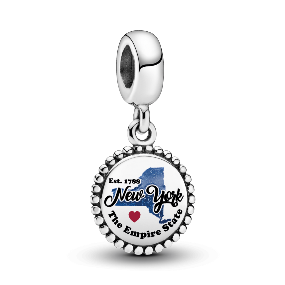 FINAL SALE - New York State Map Dangle Charm
