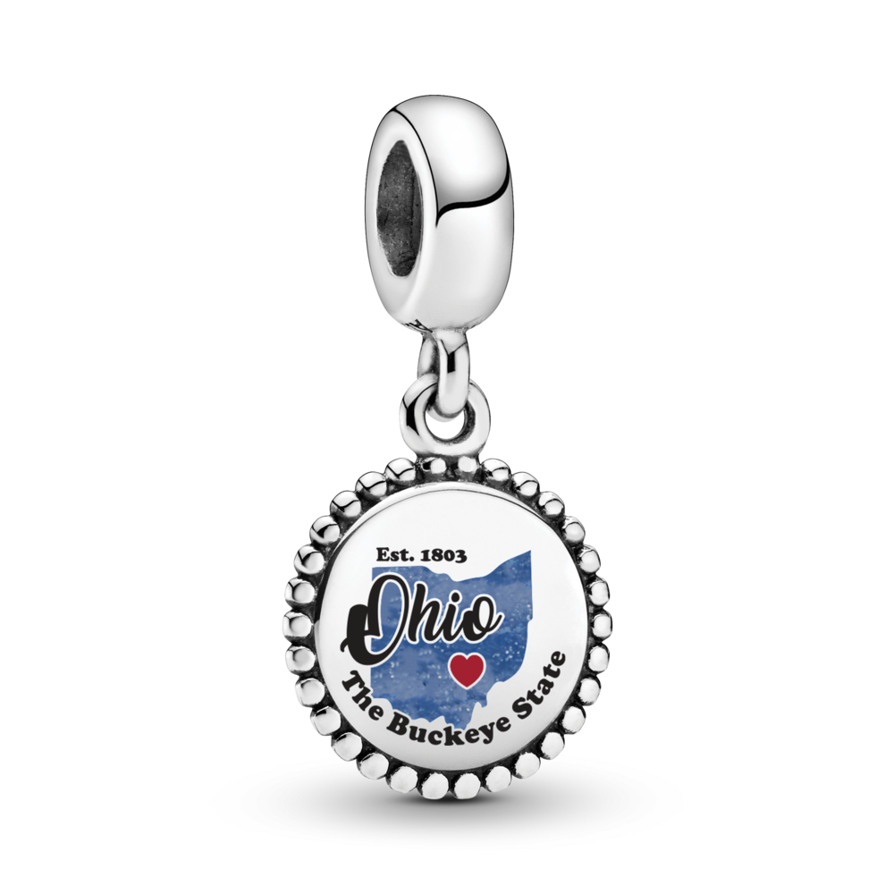 FINAL SALE - Ohio Map Dangle Charm