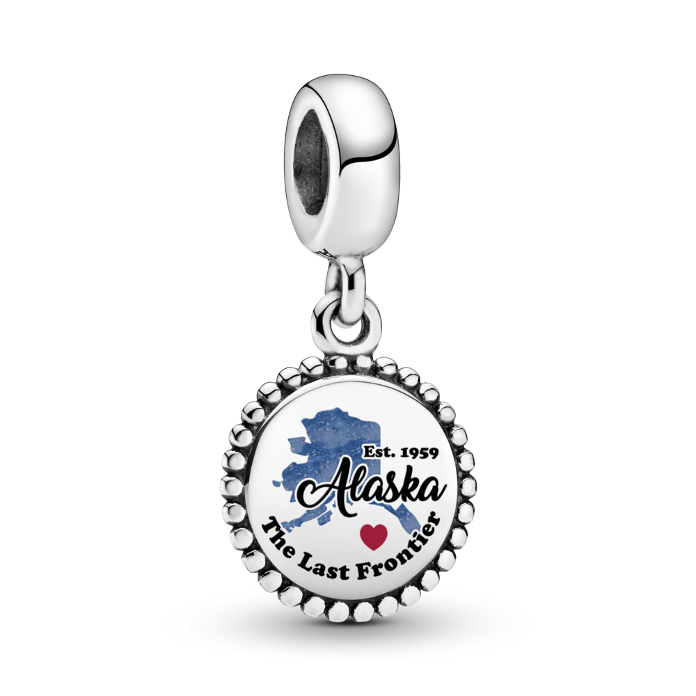 FINAL SALE - Alaska Map Dangle Charm