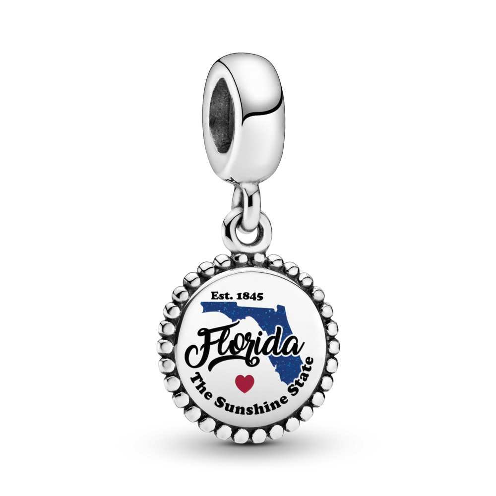 FINAL SALE - Florida Map Dangle Charm