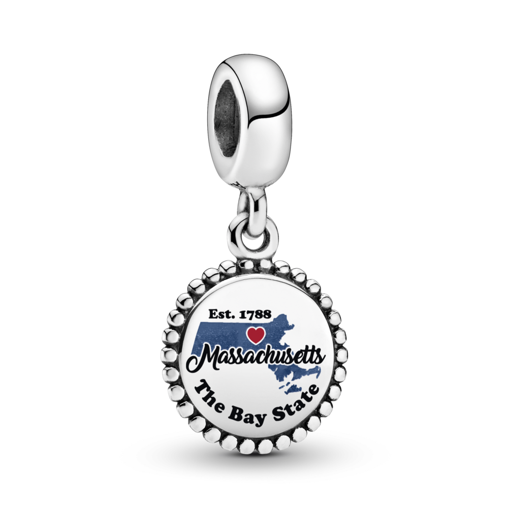 FINAL SALE - Massachusetts Map Dangle Charm