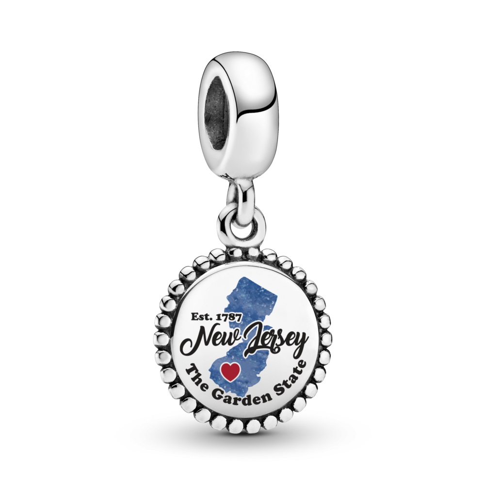 FINAL SALE - NJ Map Dangle Charm