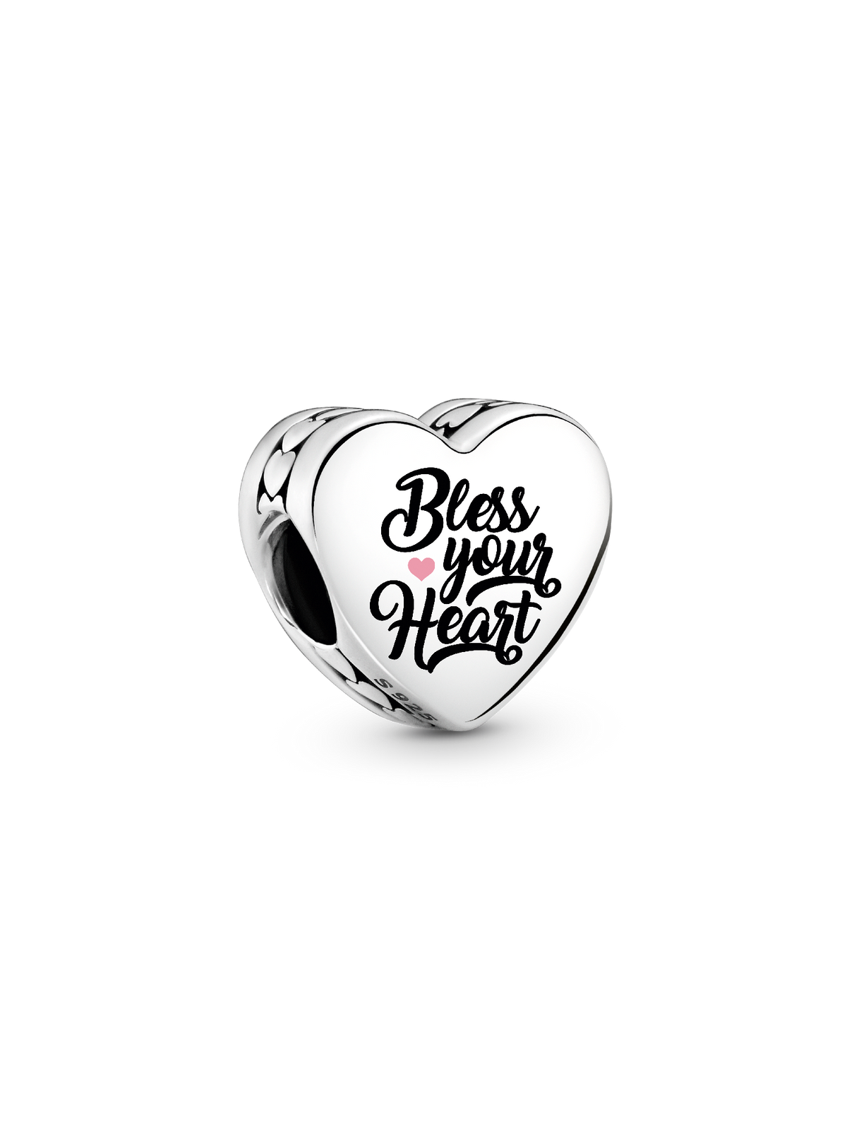 Bless Your Heart Charm - Sterling silver