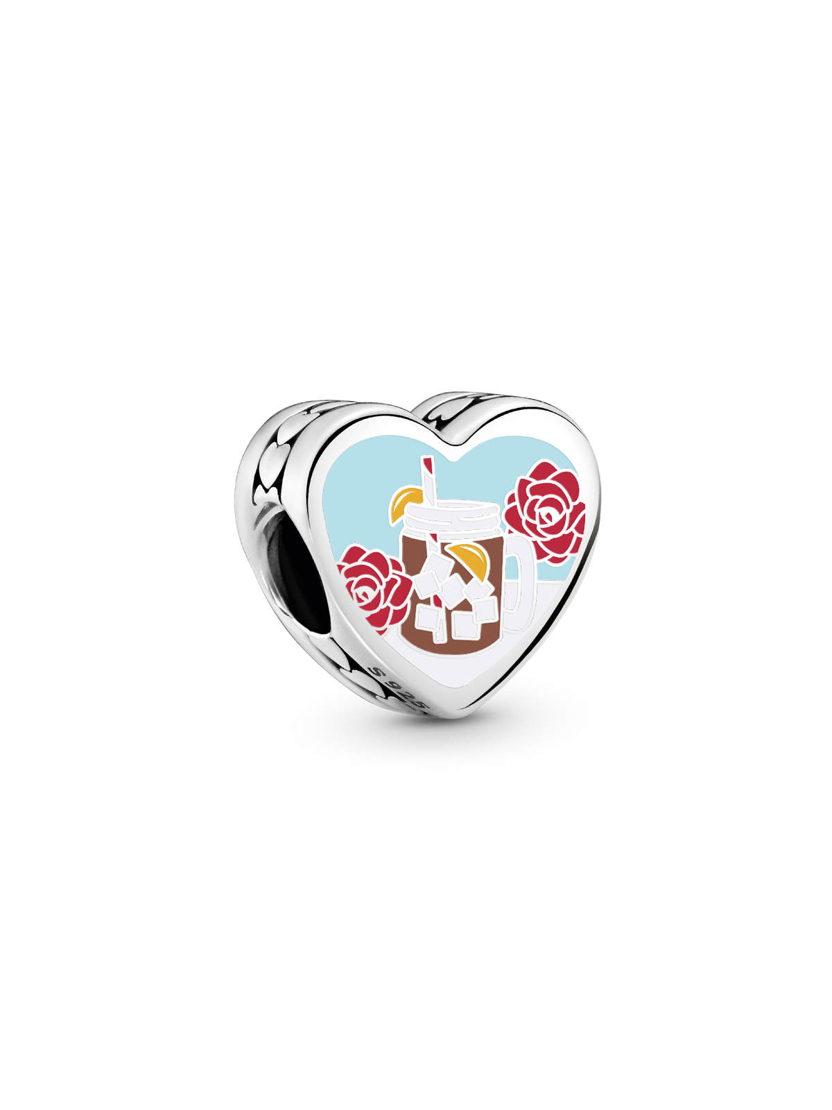 Alabama Heart Charm - Sterling silver