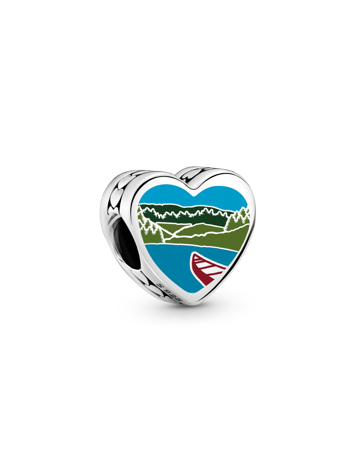 Arkansas Heart Charm - Sterling silver