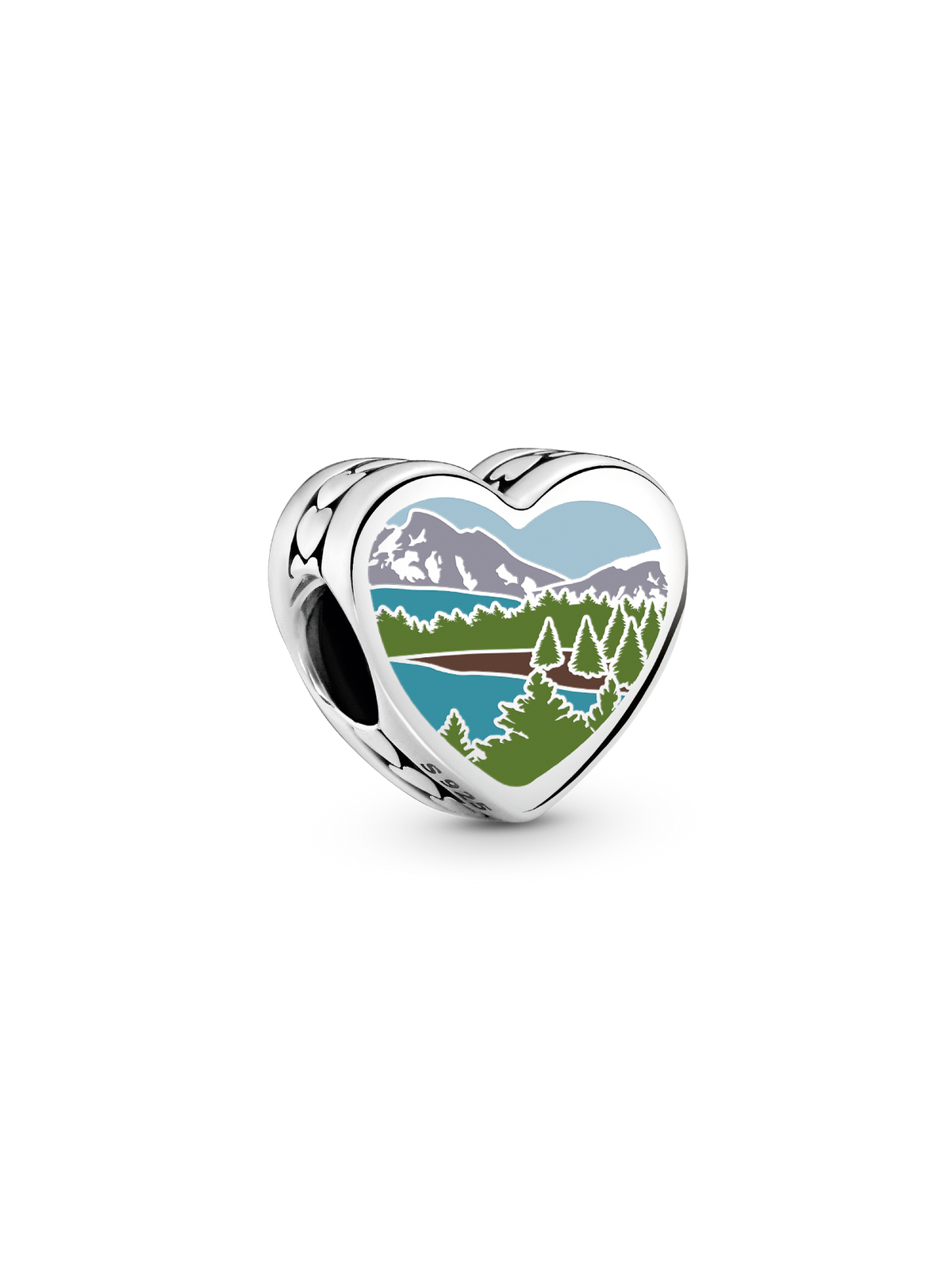 Colorado Heart Charm - Sterling silver