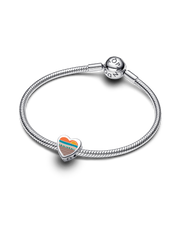 Delaware Heart Charm - Sterling silver