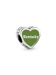 Kentucky Heart Charm - Sterling silver