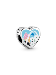 Missouri Heart Charm - Sterling silver