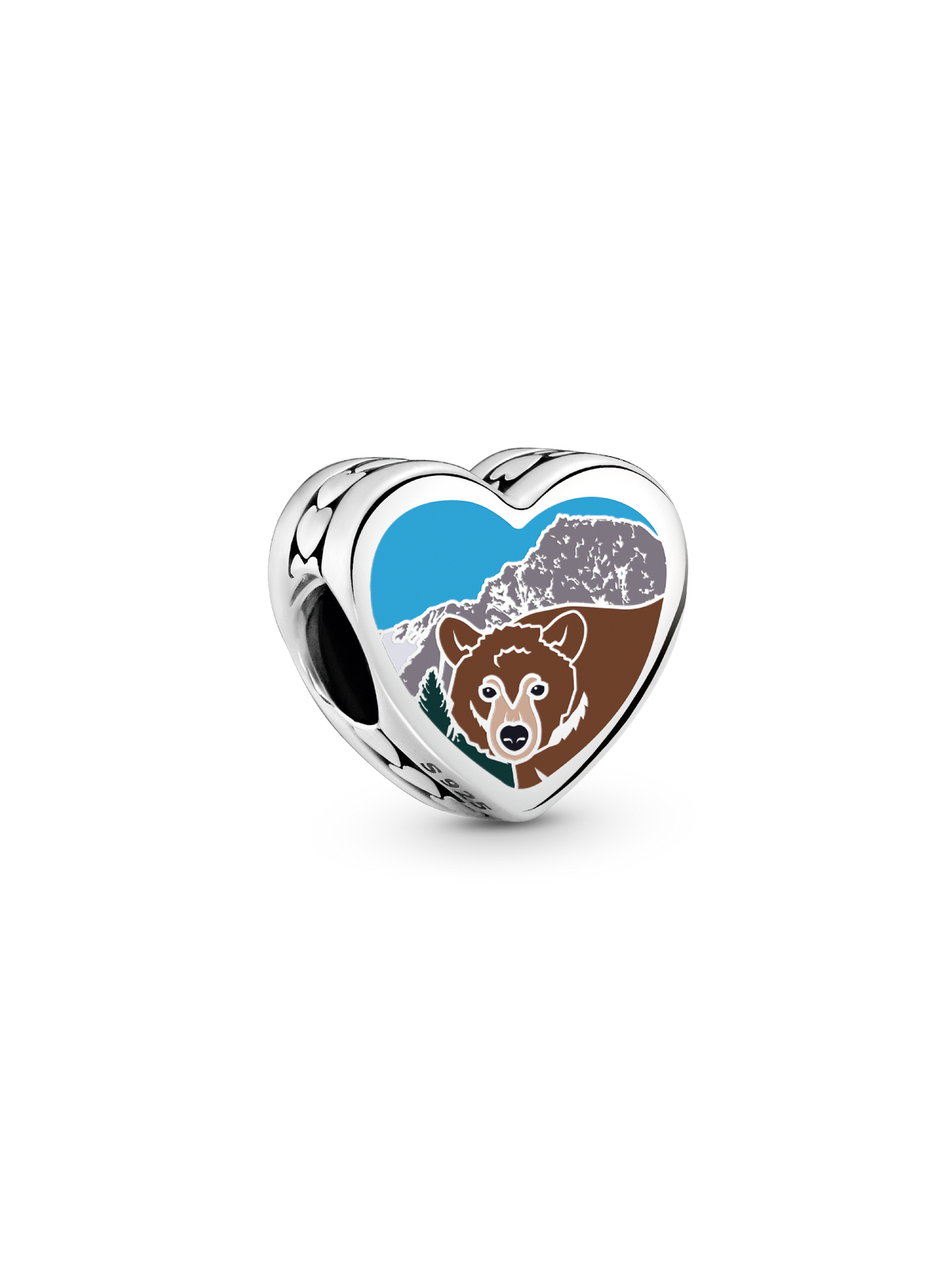 Montana Heart Charm - Sterling silver