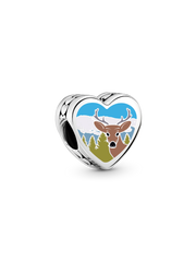 New Hampshire Heart Charm - Sterling silver