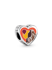 New Mexico Heart Charm - Sterling silver