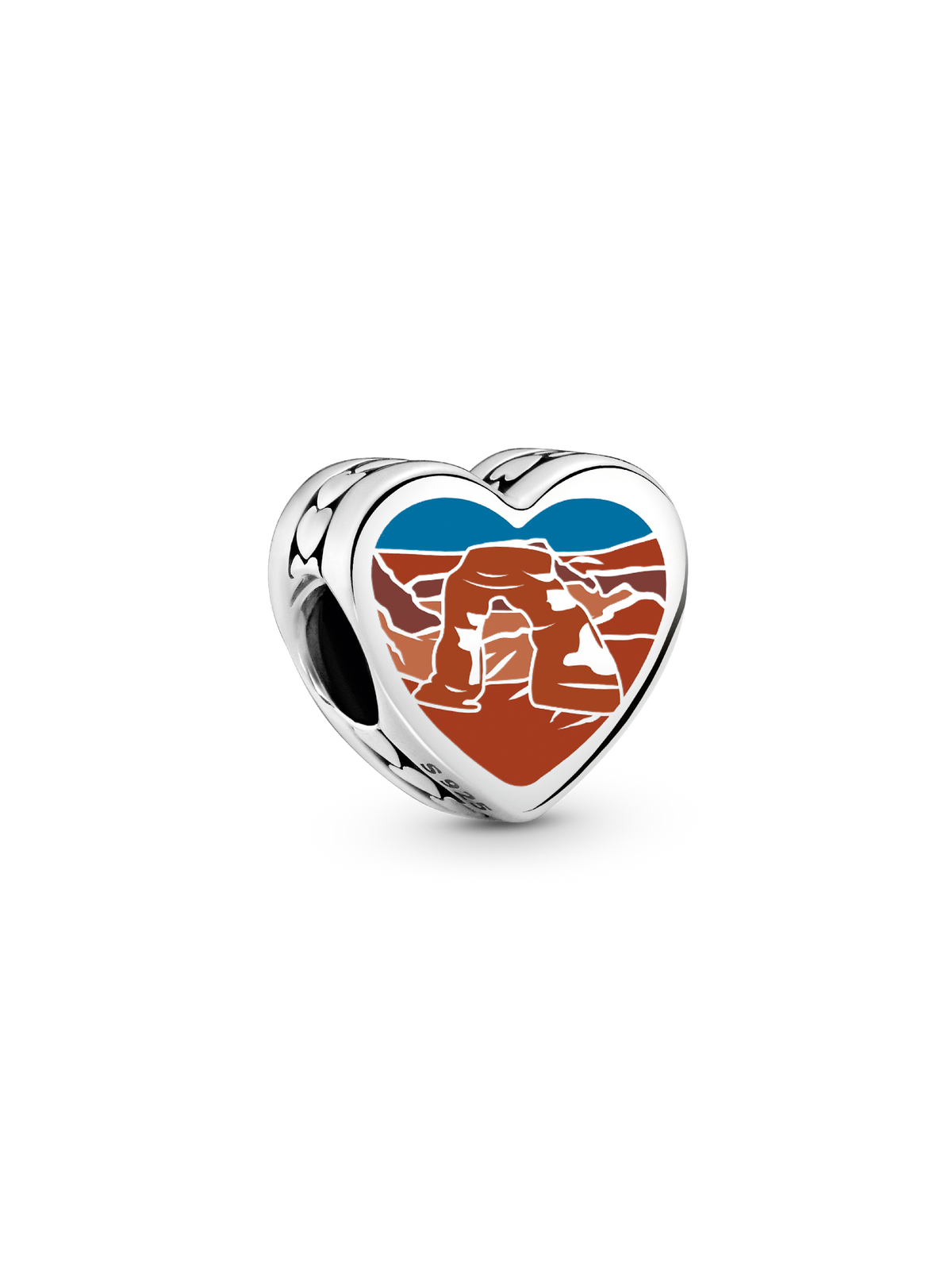 Utah Heart Charm - Sterling silver
