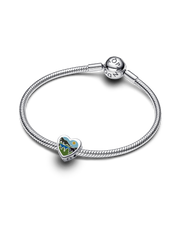 West Virginia Heart Charm - Sterling silver