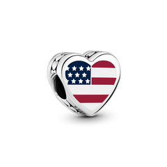 USA Heart Charm