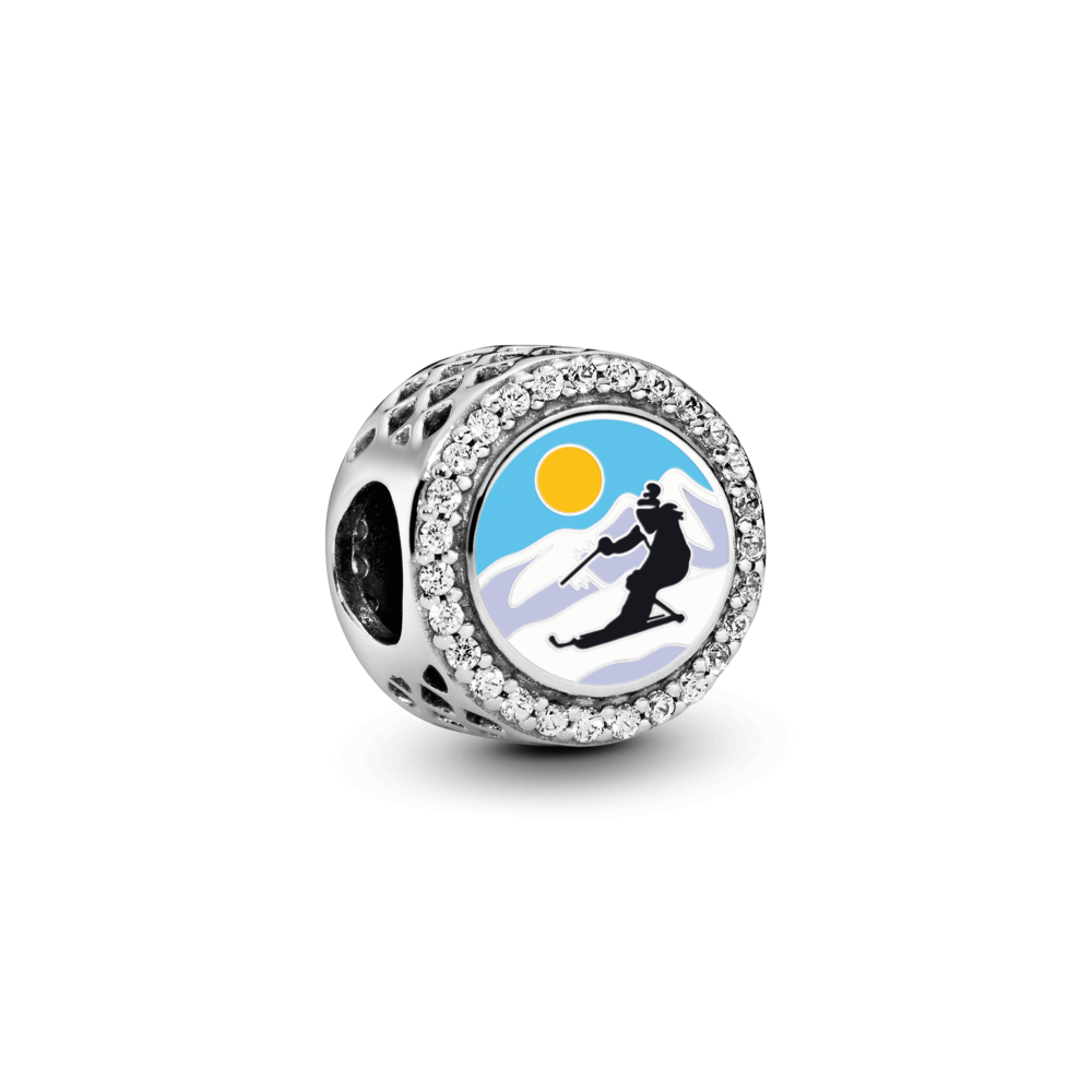 Skier Charm