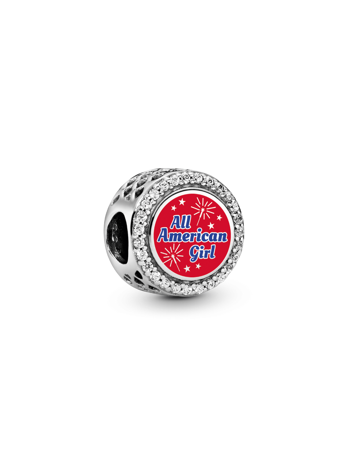 FINAL SALE - All American Girl Charm - Sterling silver