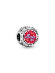 FINAL SALE - All American Girl Charm - Sterling silver