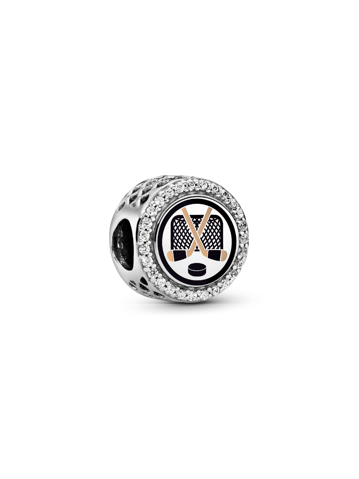 Hockey Charm - Sterling silver